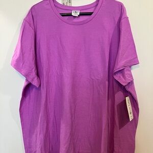 🎉 NWT Athletic Works Women’s Super Soft Tee | Purple Fleur Heather | XXL (20)